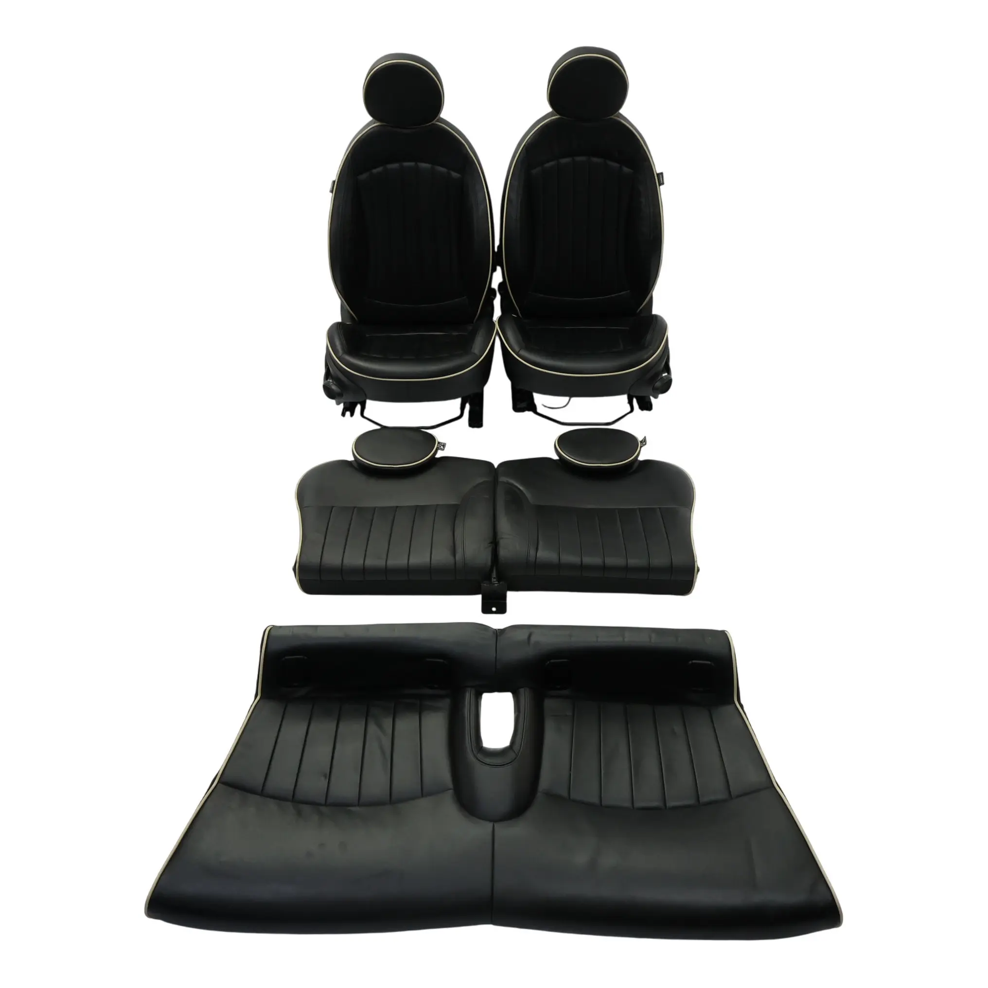 Mini Cooper One R56 Sport Asiento Completo Asiento Delantero Trasero Juego Negro