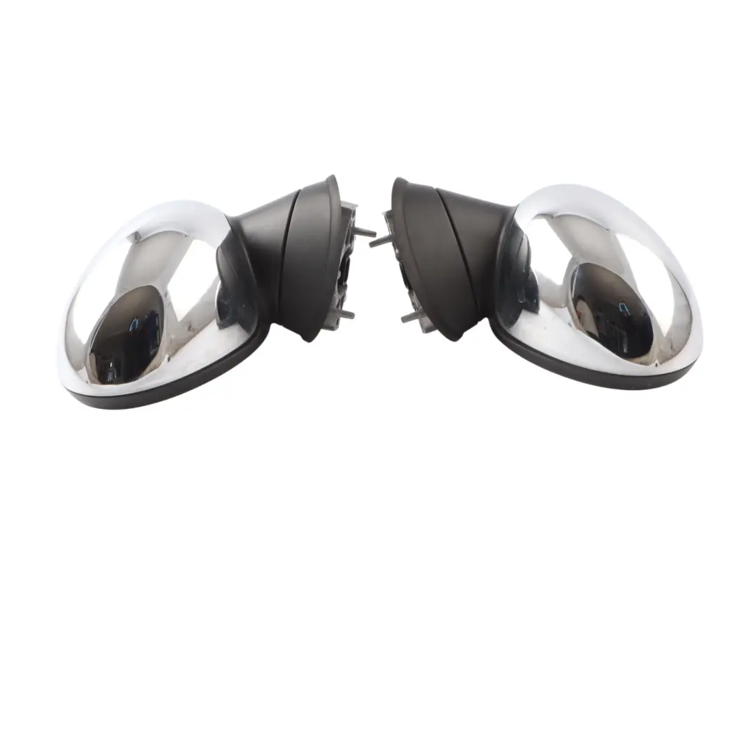 Door Wing Mirror Mini R56 Left Right N/O/S Outside Chrome Set 2755637 2755638