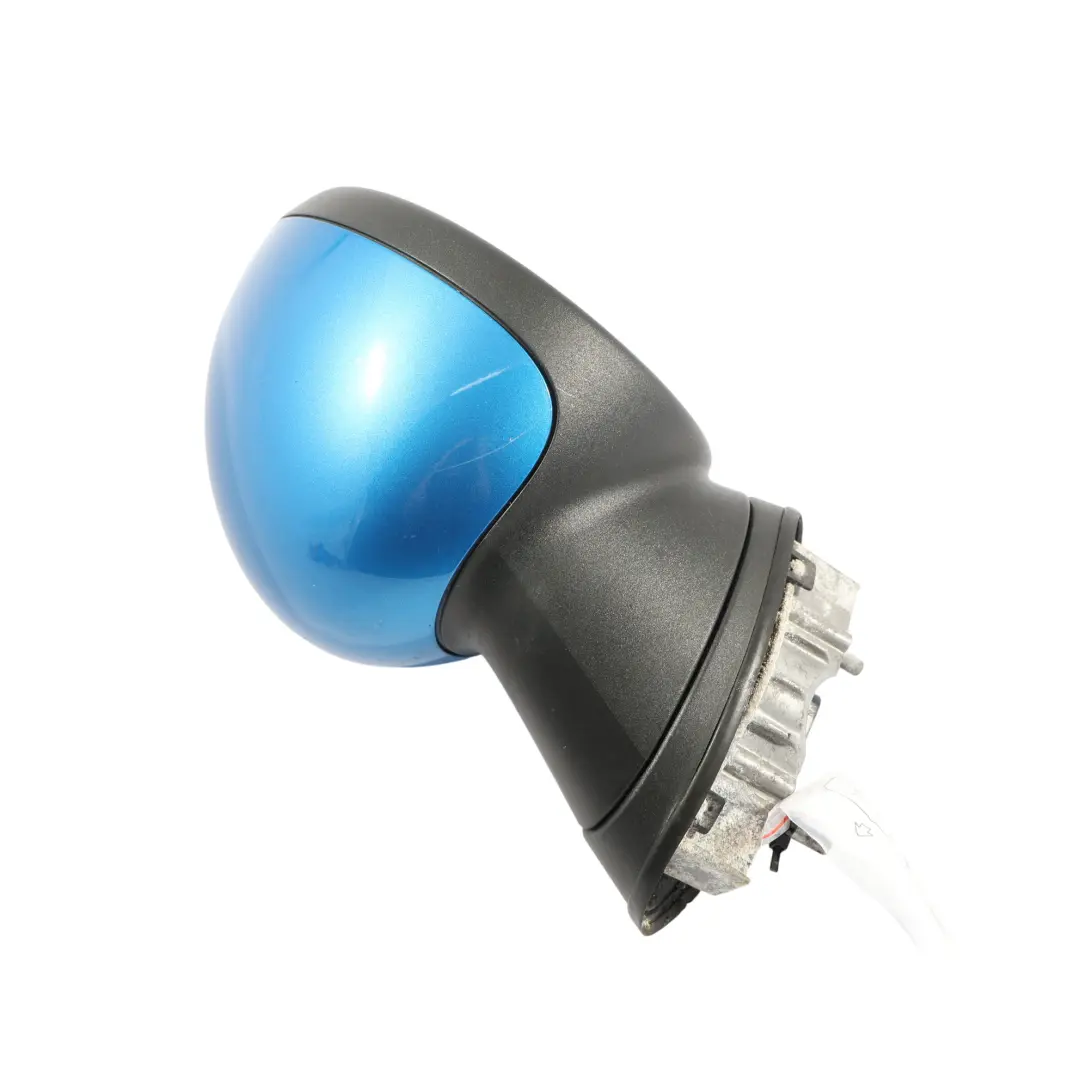 Door Wing Mirror Mini R55 R56 R57 Right O/S Heated 5-Pin Laser Blue Metallic A59