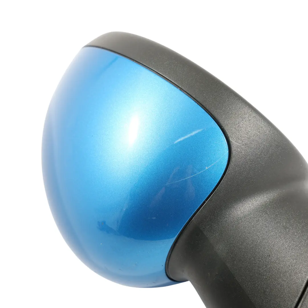 Door Wing Mirror Mini R55 R56 R57 Right O/S Heated 5-Pin Laser Blue Metallic A59
