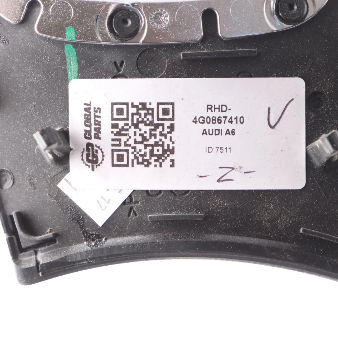 Door Card Trim Decor Garnish Strip Front Right O/S Black Audi A6 C7 - SKU RHD-4G0867410 - Part number 4G0867410
