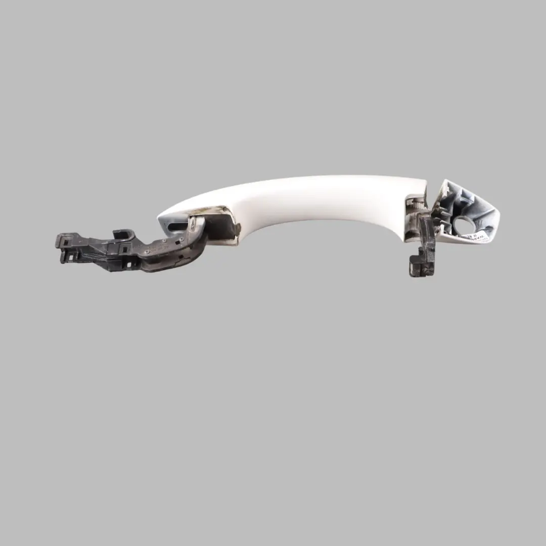 Door Outer Handle Audi A6 A7 4G RS6 C7 Front Pull Right O/S Ibis White - Y9C