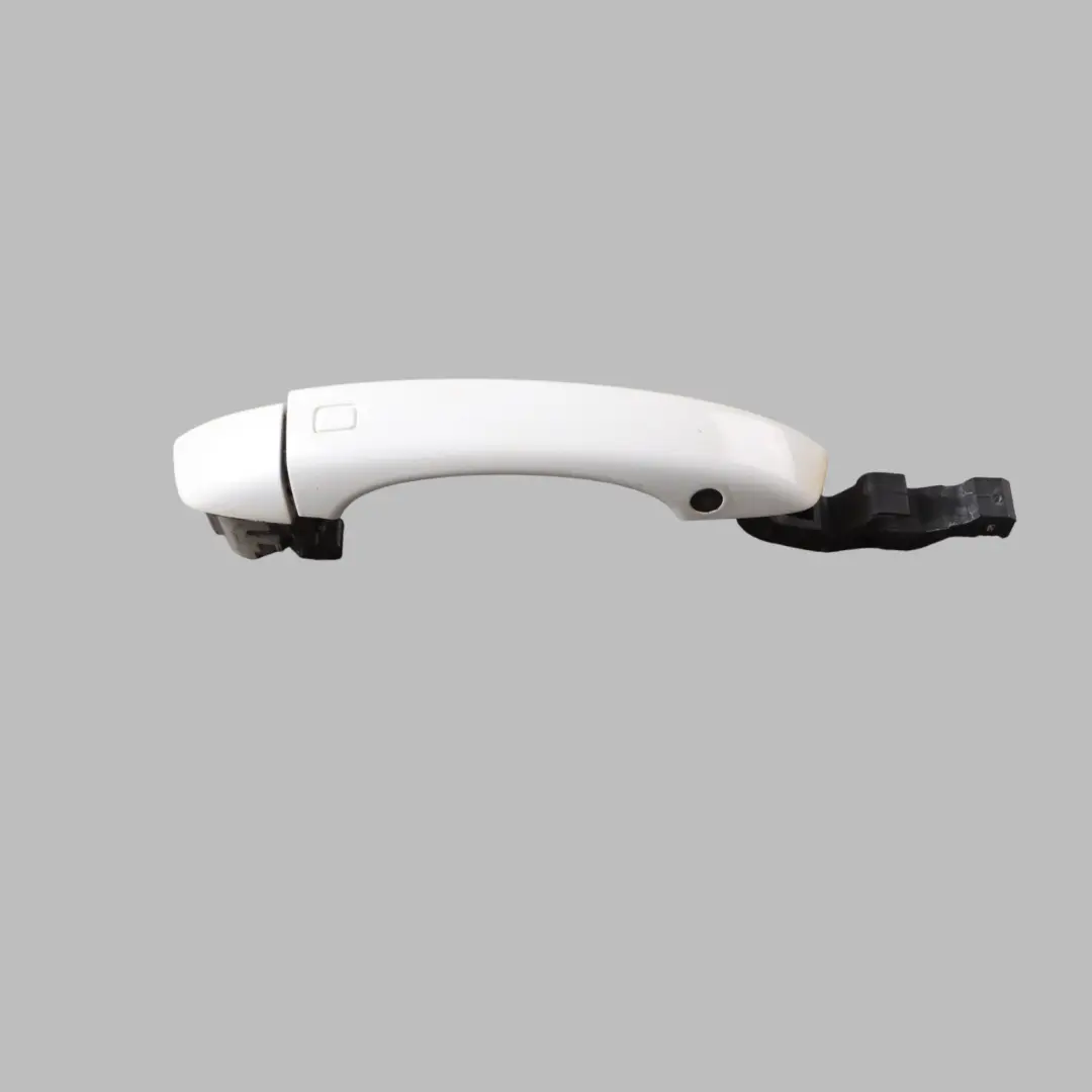 Door Outer Handle Audi A6 A7 4G RS6 C7 Rear Pull Right O/S Ibis White - Y9C