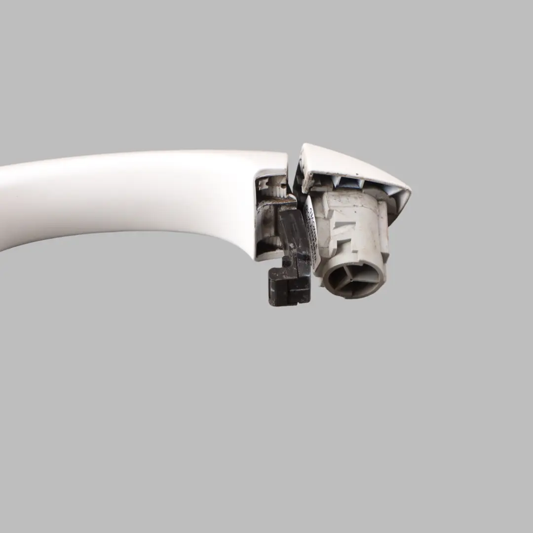 Door Outer Handle Audi A6 A7 4G RS6 C7 Rear Pull Right O/S Ibis White - Y9C