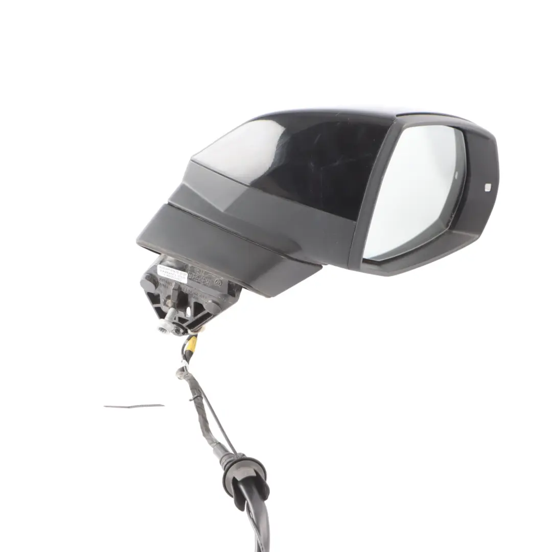Audi Q7 4M Front Mirror Wing Door Electric Power Right O/S Mythical Black - Y9T
