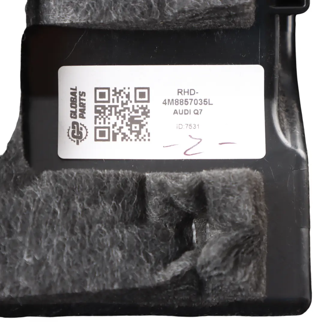 Dashboard Storage Tray Audi Q7 Q8 4M Glove Box Compartment Black 4M8857035L 