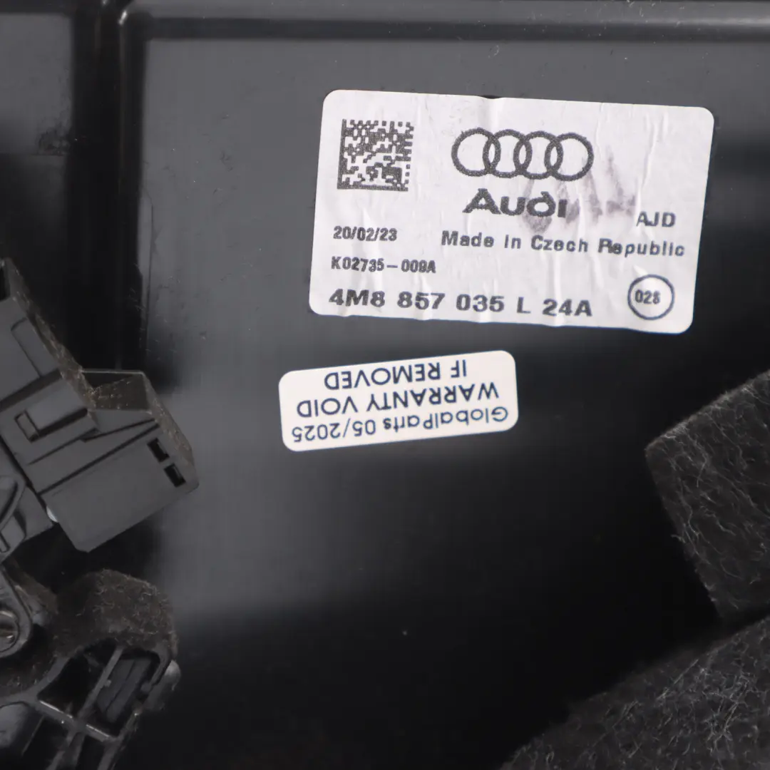 Dashboard Storage Tray Audi Q7 Q8 4M Glove Box Compartment Black 4M8857035L 
