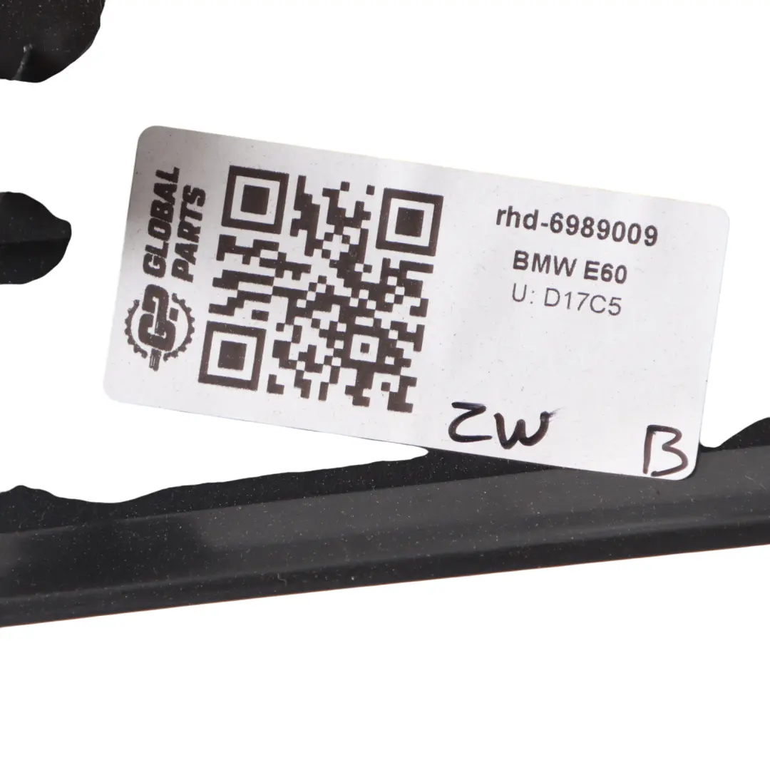 BMW E60 E61 Interior Strip Cover Trim Dash Left N/S Diamond Black 6989009