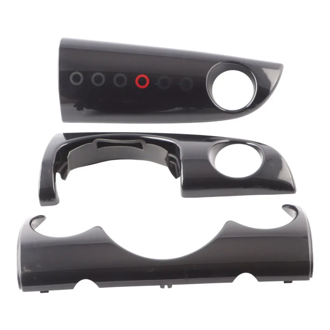 Dashboard Panels Mini Cooper R50 R52 R53 Dash Trims SET Black 7124341