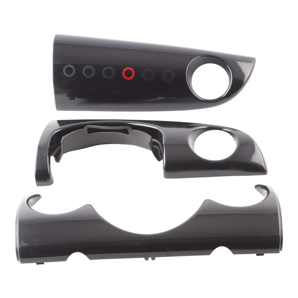 Dashboard Panels Mini Cooper R50 R52 R53 Dash Trims SET Black 7124341