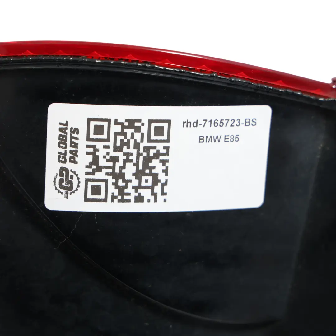 Lamp BMW Z4 E85 Tail Light Left N/S Taillight Black Sapphire Rear - SKU rhd-7165723-BS - Part number 7165723
