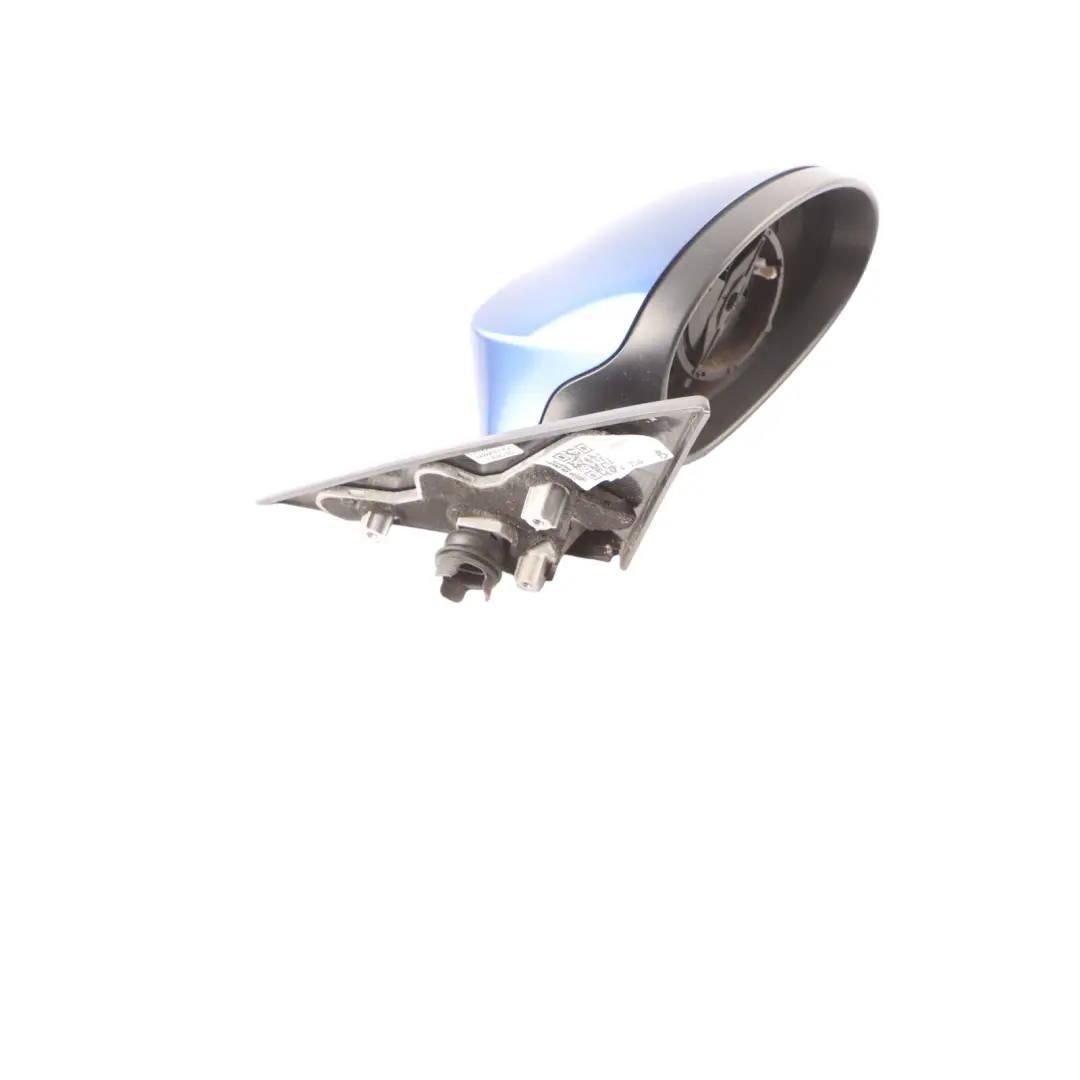 Wing Mirror BMW E81 E82 E88 Heated Right O/S Montegoblau Montego Blue - A51  - SKU rhd-7185356-MTB1 - Part number 7185356
