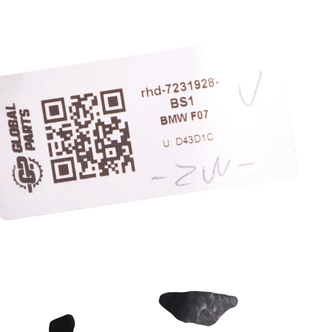 BMW F07 GT Outside Door Handle Front Right O/S Black Sapphire Metallic - 475 