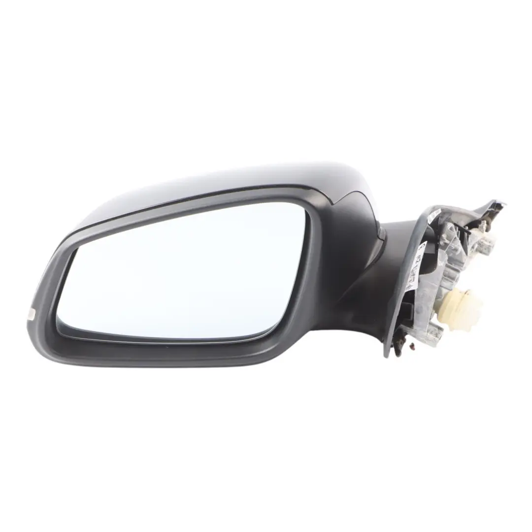 BMW F20 Wing Mirror Heated Door Left N/S Outside 6 Pins Schwarz 2 Black - 668