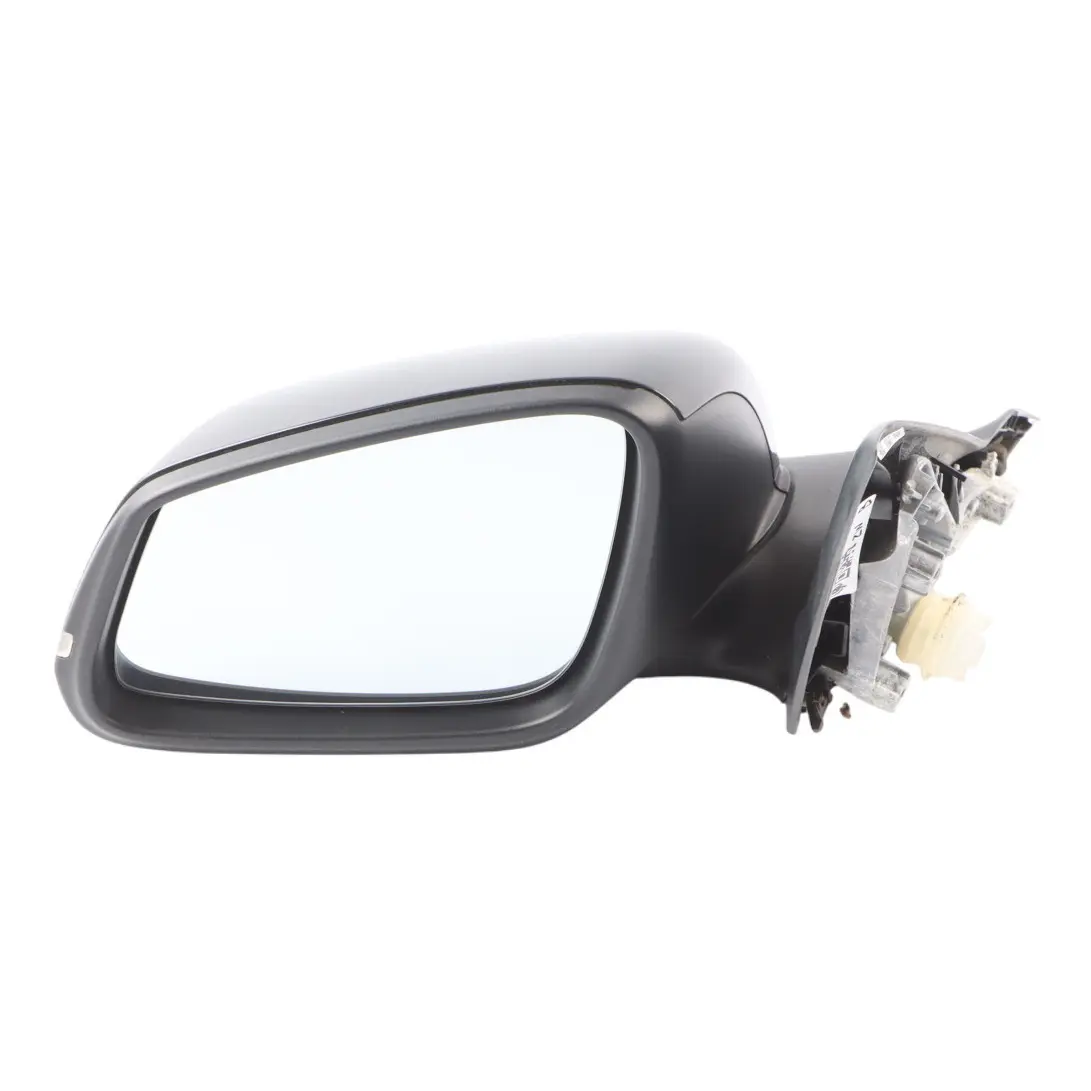 BMW F20 Wing Mirror Heated Door Left N/S Outside 6 Pins Schwarz 2 Black - 668