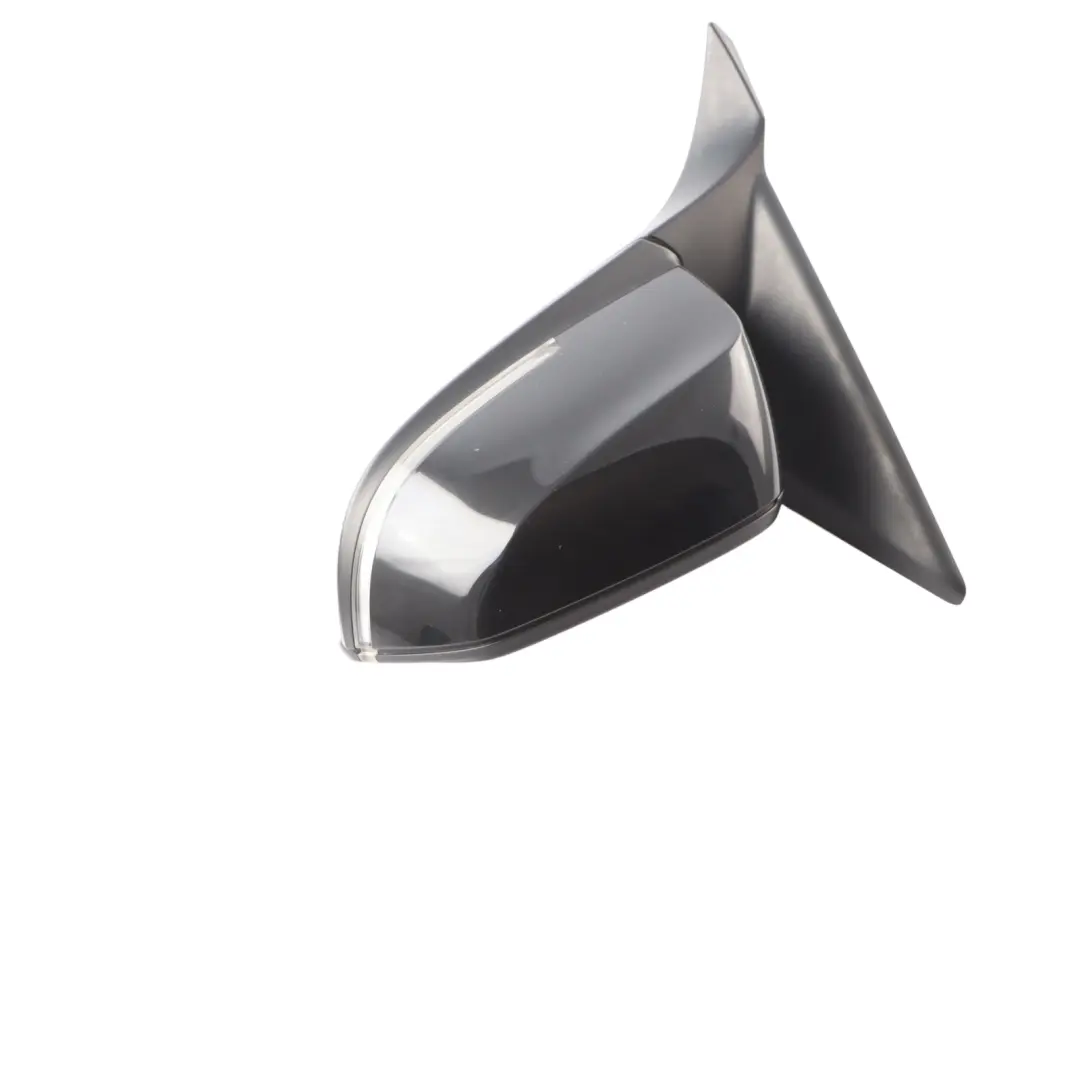 BMW F20 Wing Mirror Heated Door Left N/S Outside 6 Pins Schwarz 2 Black - 668