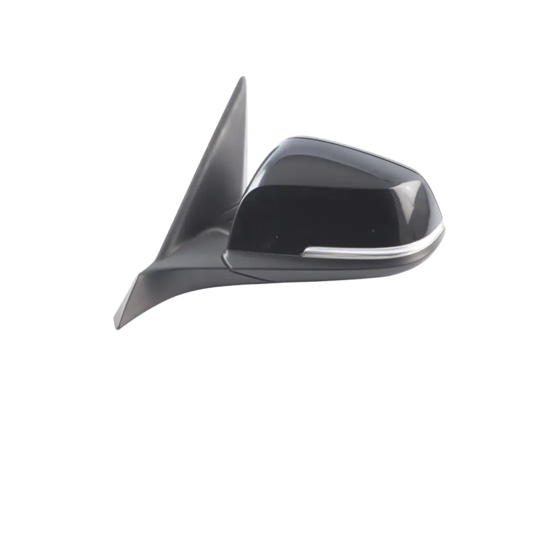 BMW F20 Wing Mirror Heated Door Left N/S Outside 6 Pins Schwarz 2 Black - 668
