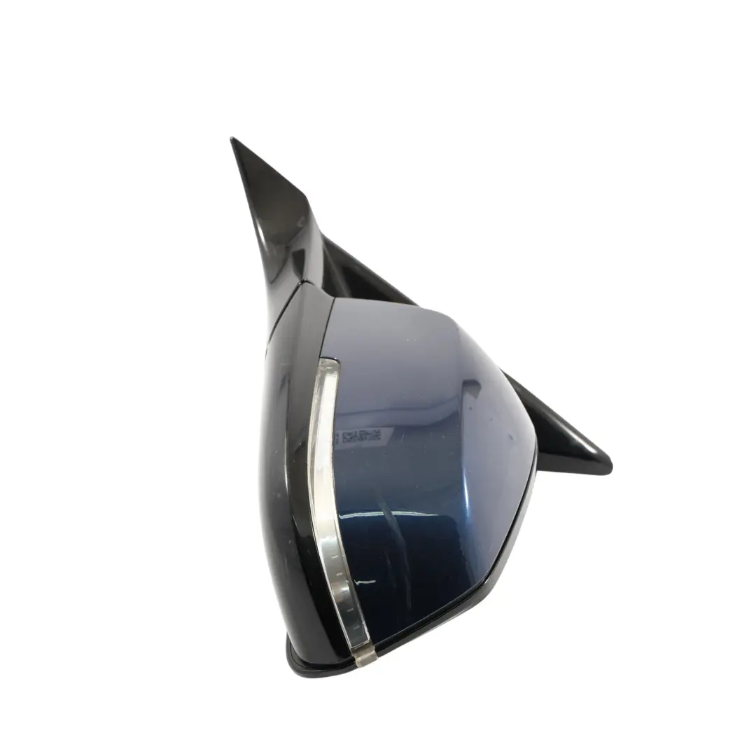 BMW F20 Wing Mirror Door Left Heated N/S High Gloss Tiefseeblau Blue - A76 