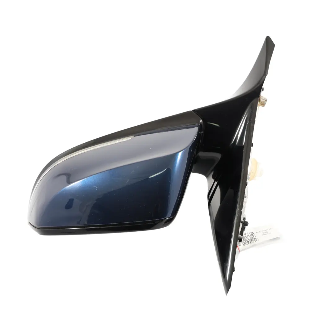 BMW F20 Wing Mirror Door Left Heated N/S High Gloss Tiefseeblau Blue - A76 