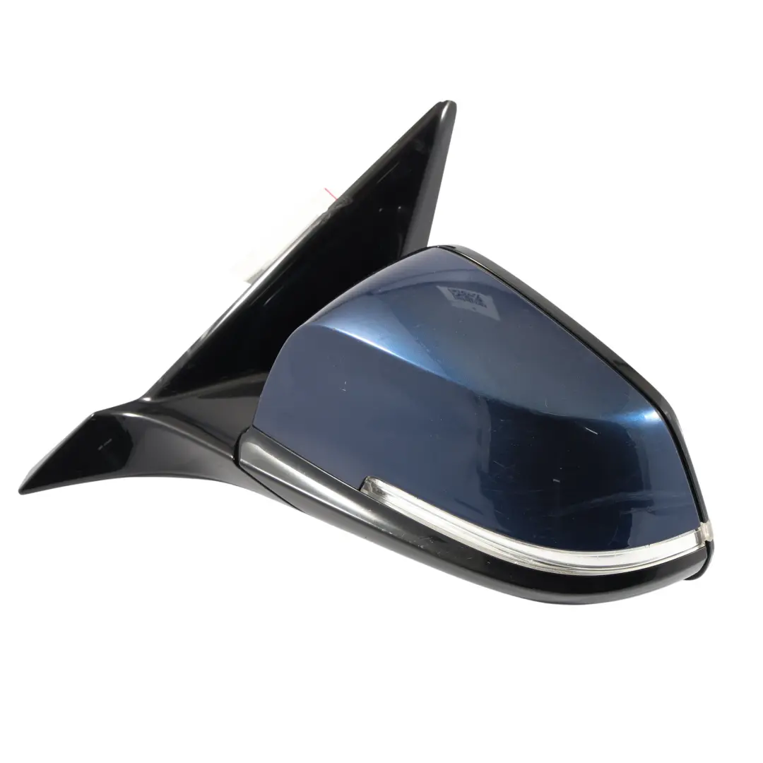 BMW F20 Wing Mirror Door Left Heated N/S High Gloss Tiefseeblau Blue - A76 