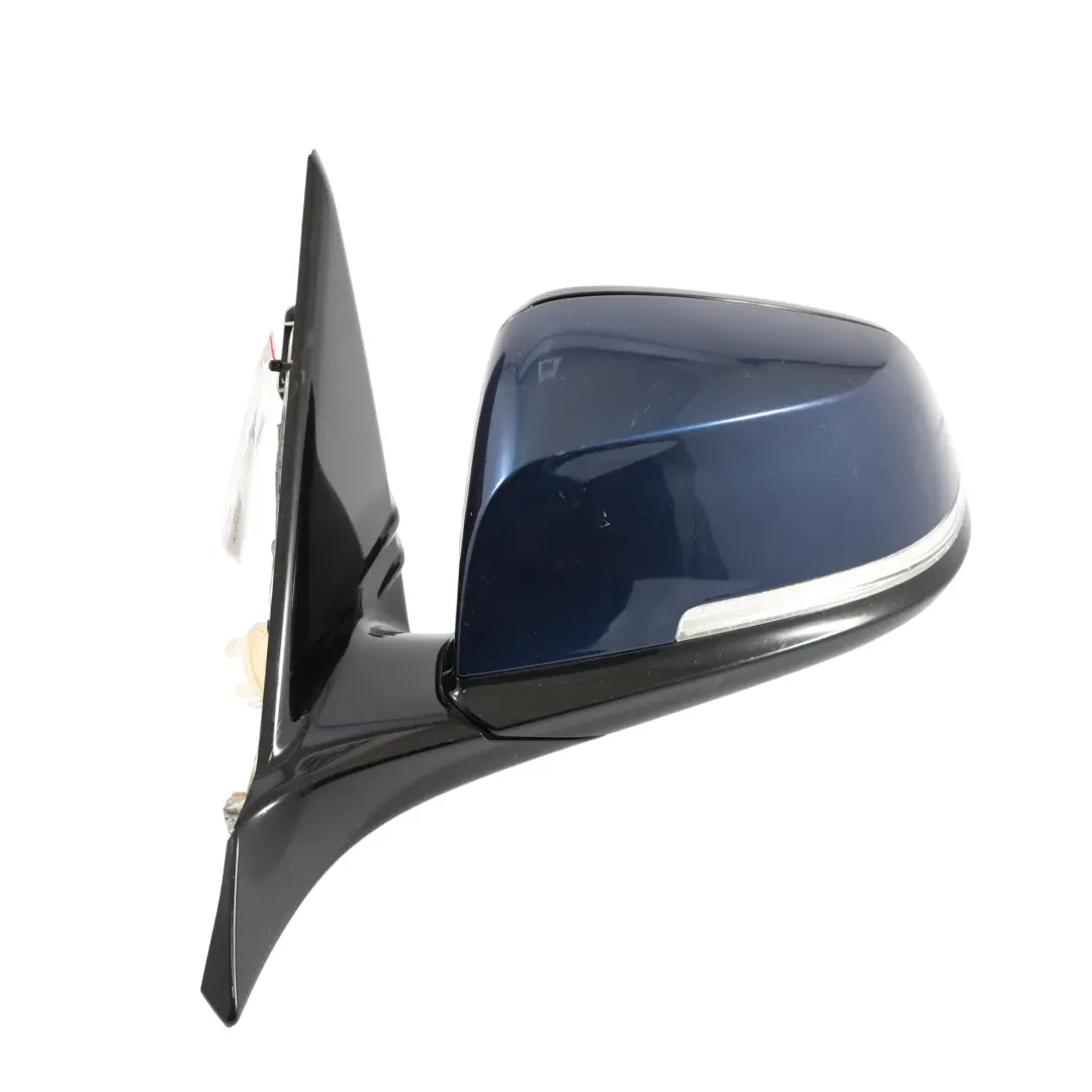 BMW F20 Wing Mirror Door Left Heated N/S High Gloss Tiefseeblau Blue - A76 