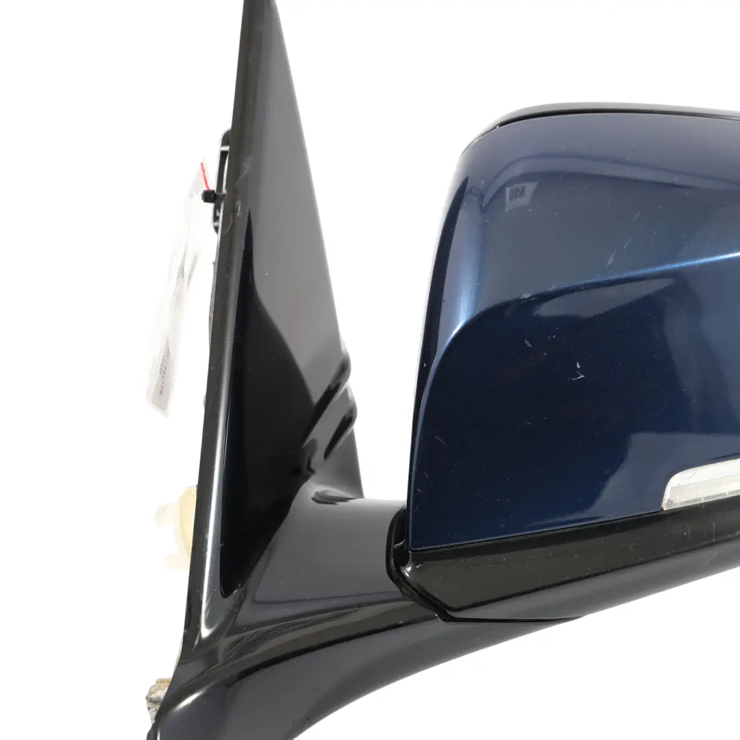 BMW F20 Wing Mirror Door Left Heated N/S High Gloss Tiefseeblau Blue - A76 