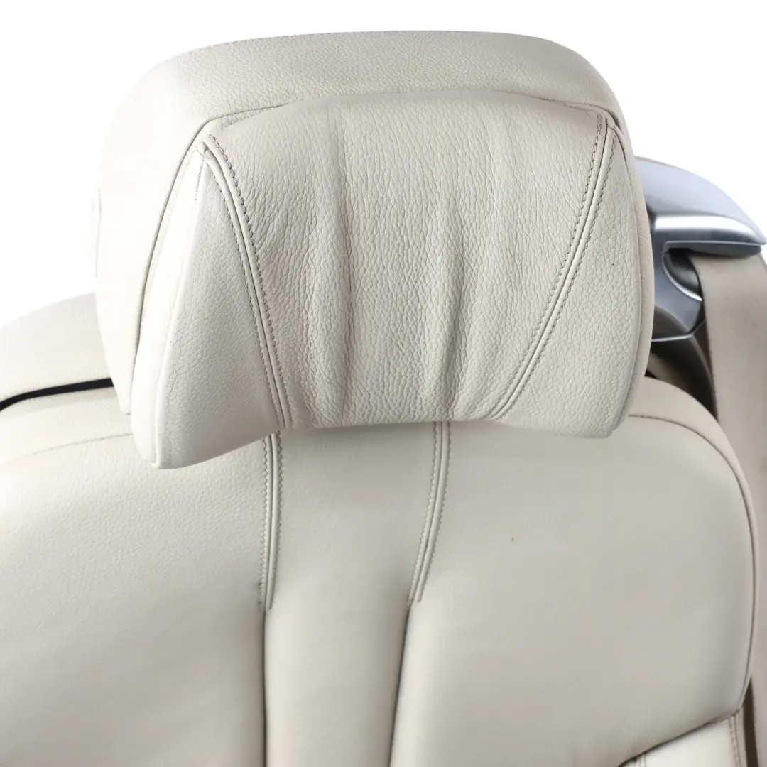 BMW F12 Cabrio Front Sport Seat Memory Heated Left N/S Leather Elfenbein White