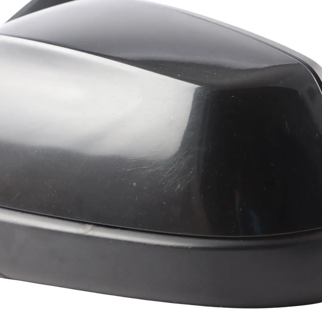 Door Wing Mirror BMW E60 E61 LCI Heated Auto Dip Left N/S Black Sapphire - 475