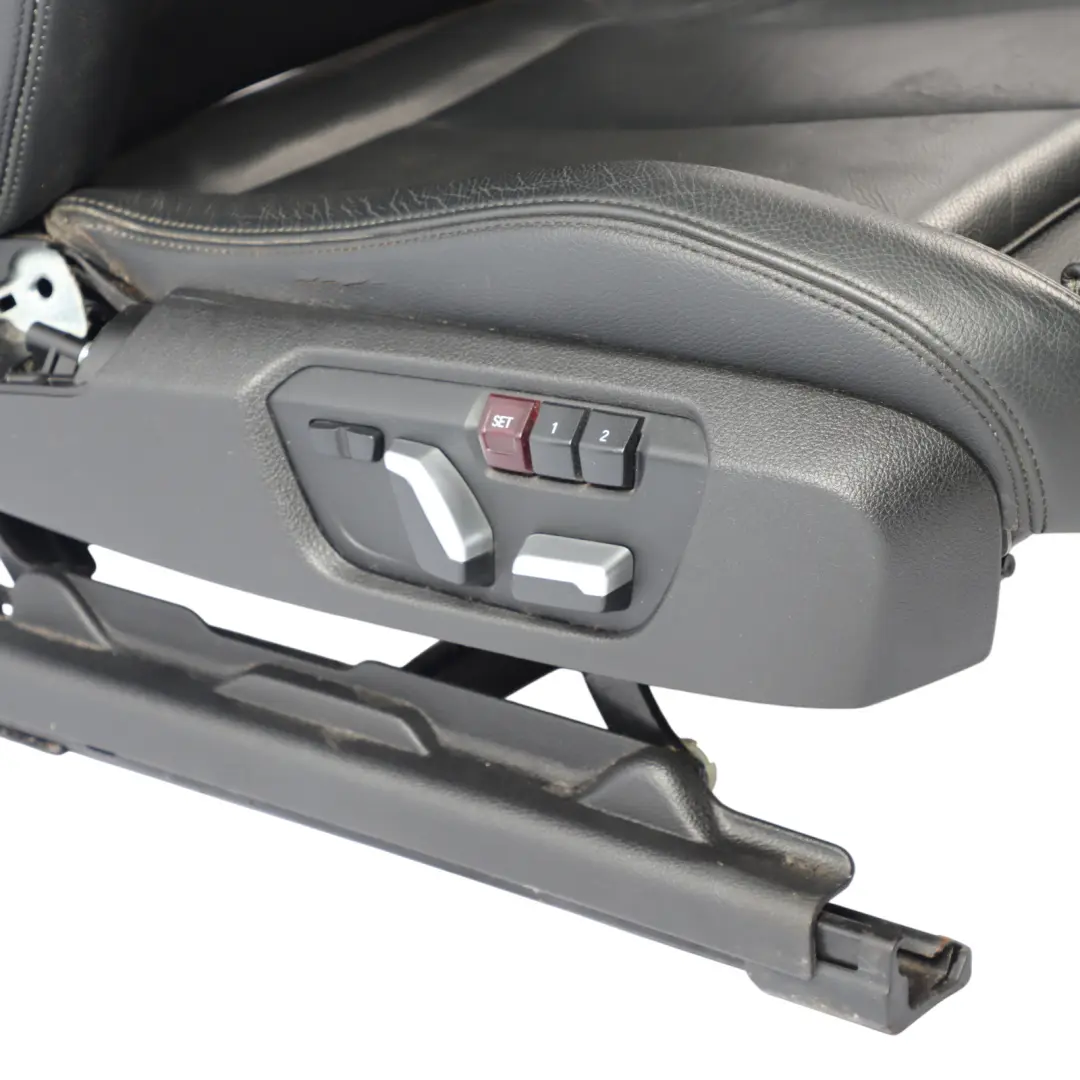 Front Sport Seat BMW F30 F31 Heated Memory Right O/S Black Leather Dakota 