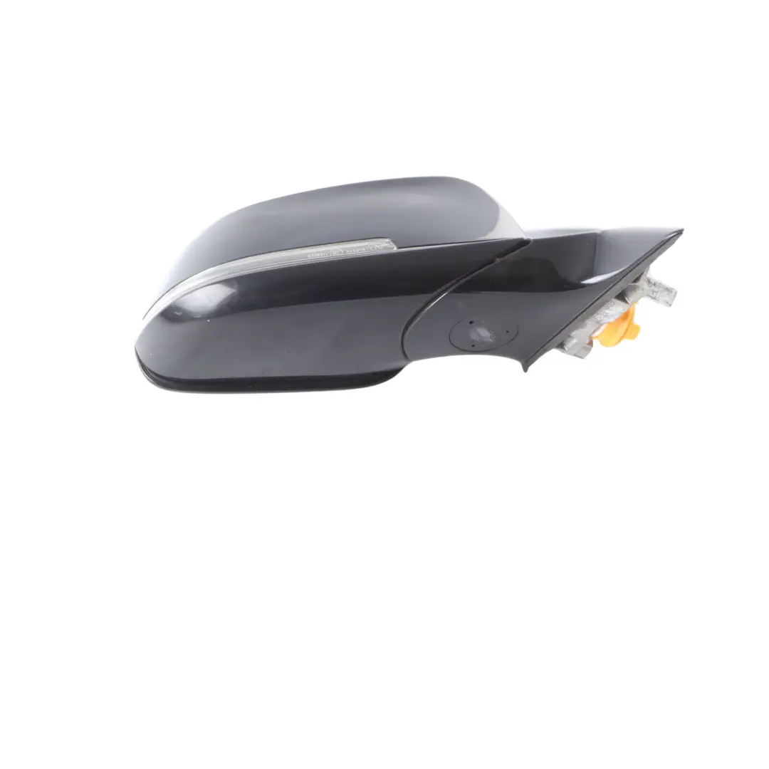 High Gloss Heated Right Wing Mirror O/S Black Sapphire Metallic 475 BMW F30 F31 - SKU rhd-7345660-BS - Part number 7345660