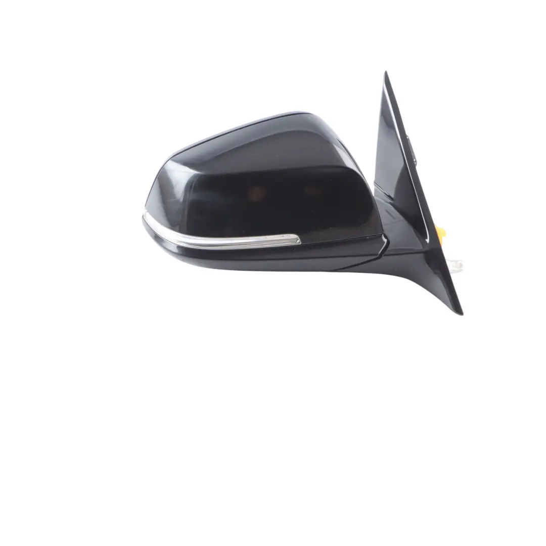 High Gloss Heated Right Wing Mirror O/S Black Sapphire Metallic 475 BMW F30 F31 - SKU rhd-7345660-BS - Part number 7345660
