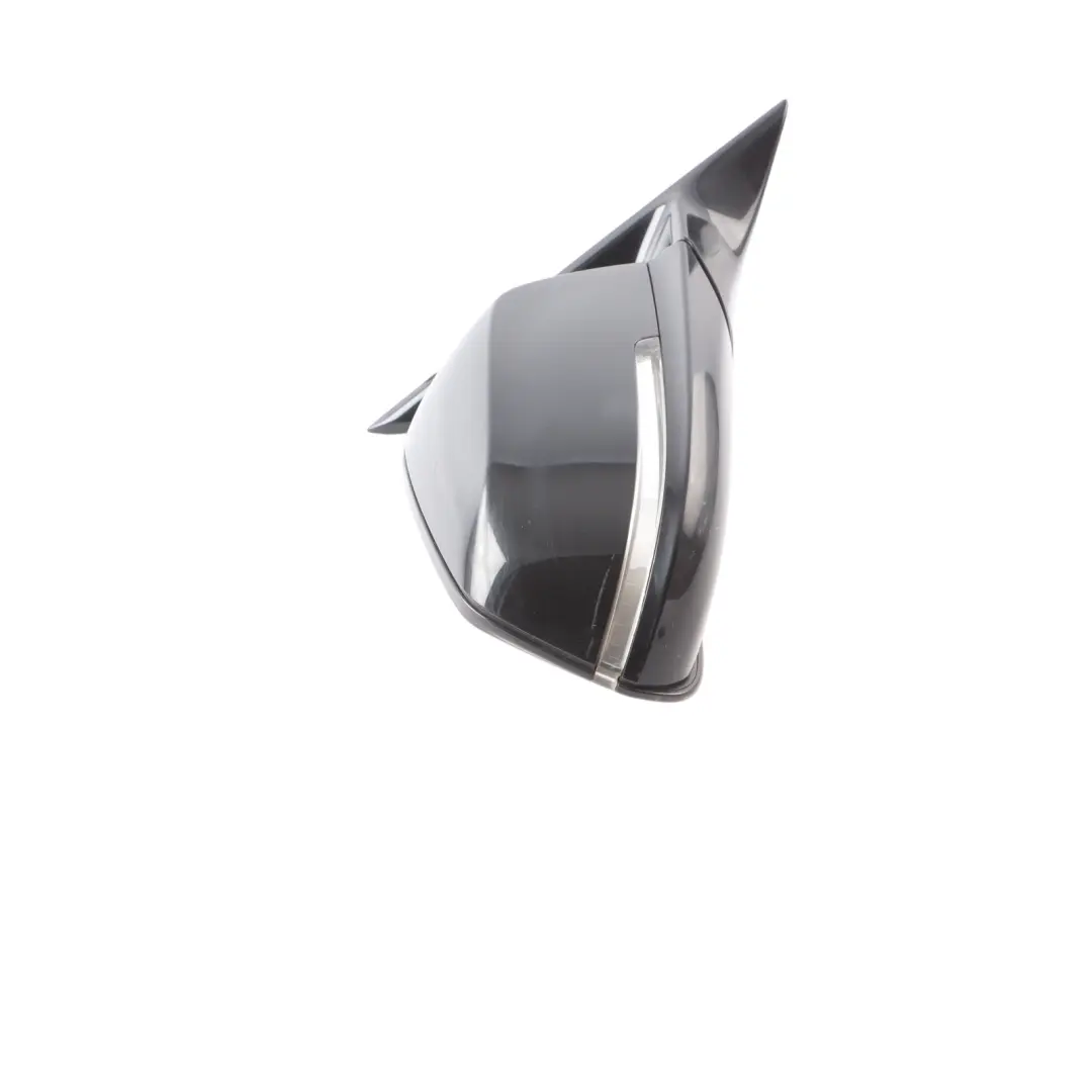 High Gloss Heated Right Wing Mirror O/S Black Sapphire Metallic 475 BMW F30 F31 - SKU rhd-7345660-BS - Part number 7345660