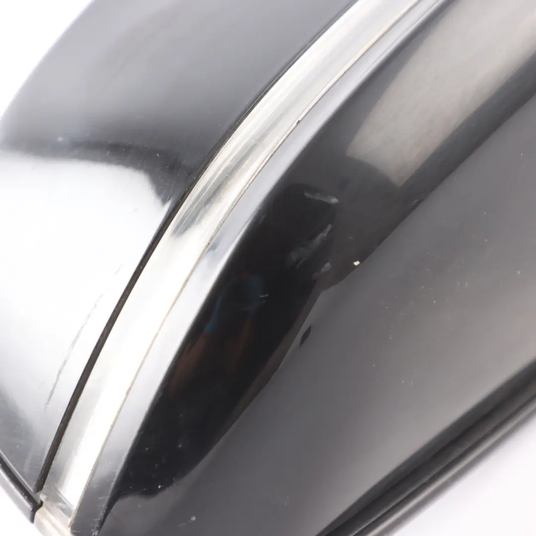 High Gloss Heated Right Wing Mirror O/S Black Sapphire Metallic 475 BMW F30 F31 - SKU rhd-7345660-BS - Part number 7345660