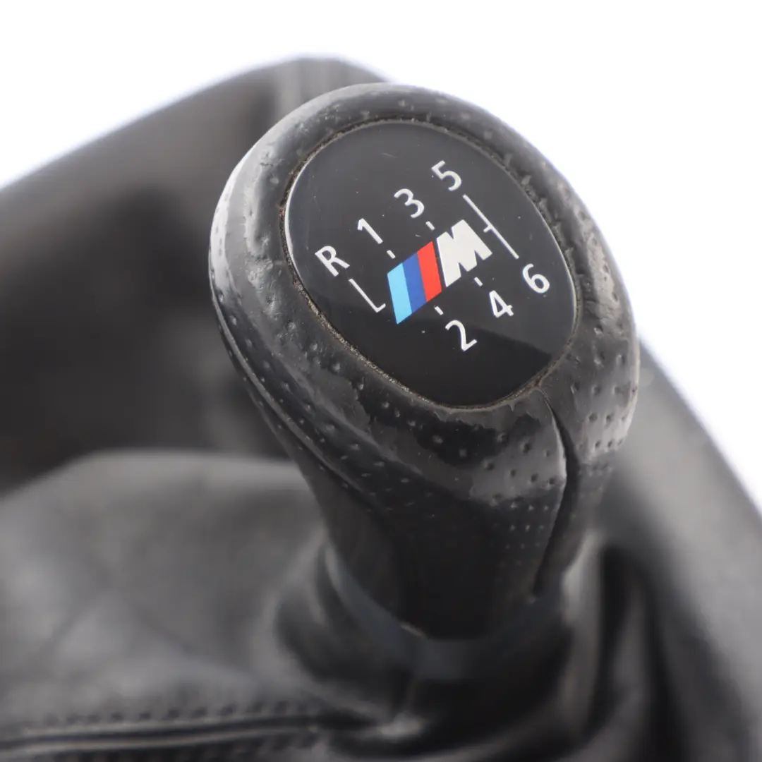Gear Knob BMW E81 E82 E88 E87 LCI M-Sport 6-Speed Gaiter Leather Black 8037305