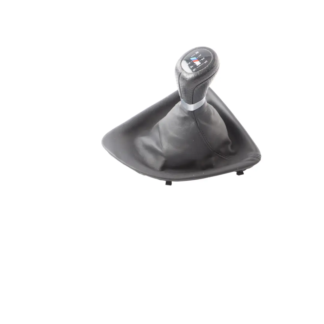Gear Knob BMW E81 E82 E88 E87 LCI M-Sport 6-Speed Gaiter Leather Black 8037305