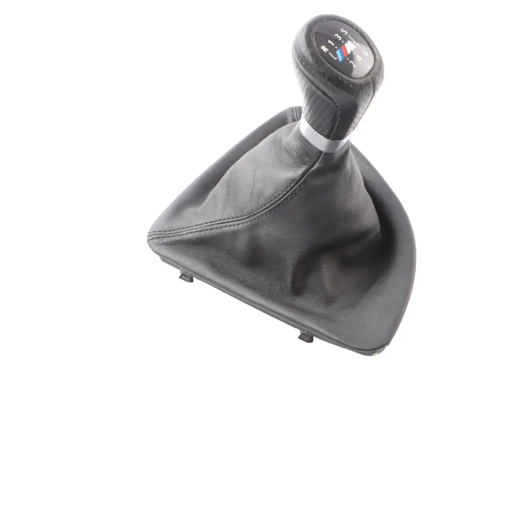 Gear Knob BMW E81 E82 E88 E87 LCI M-Sport 6-Speed Gaiter Leather Black 8037305