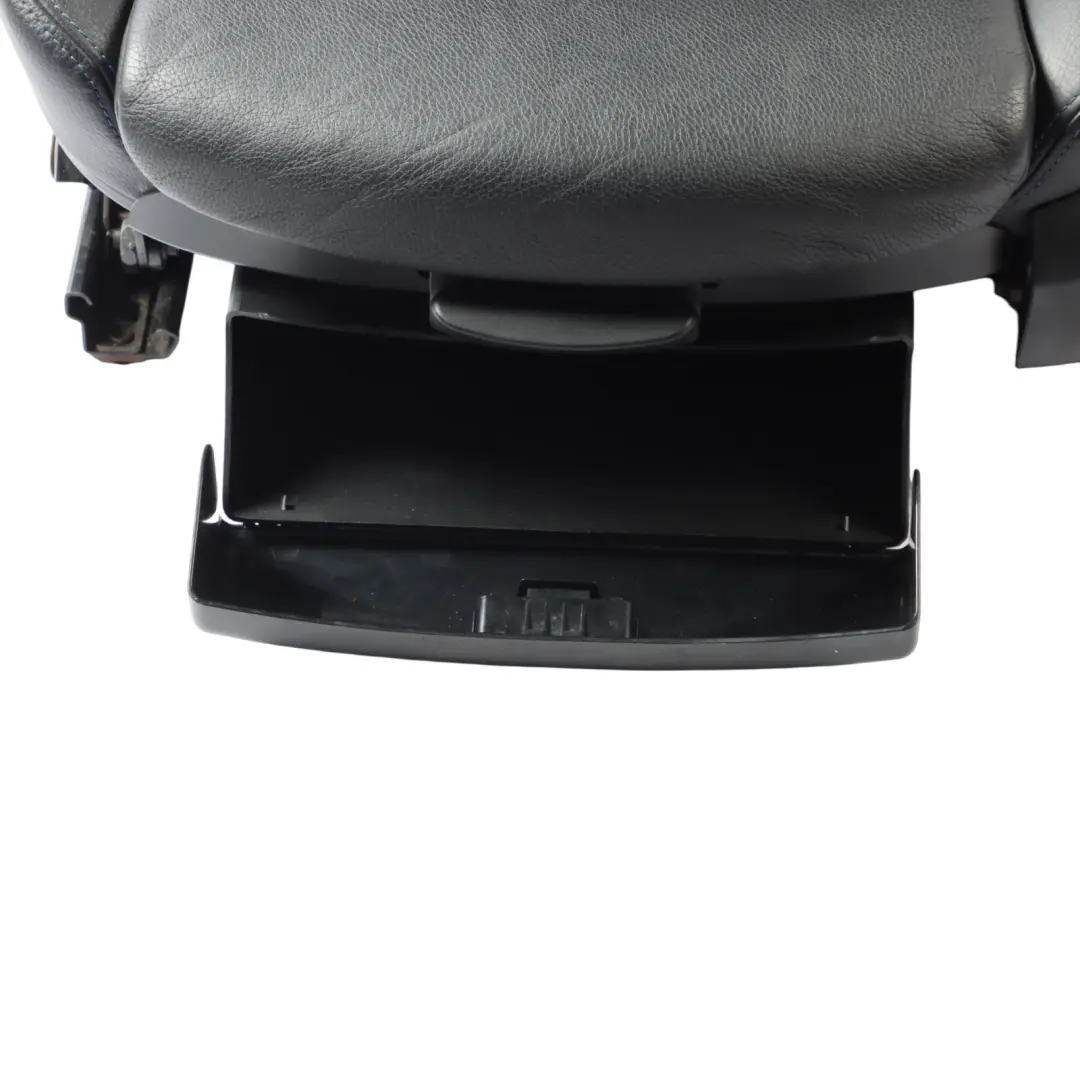 BMW E93 LCI M Sport Seat Front Left N/S Memory Black Leather Blue Stitching