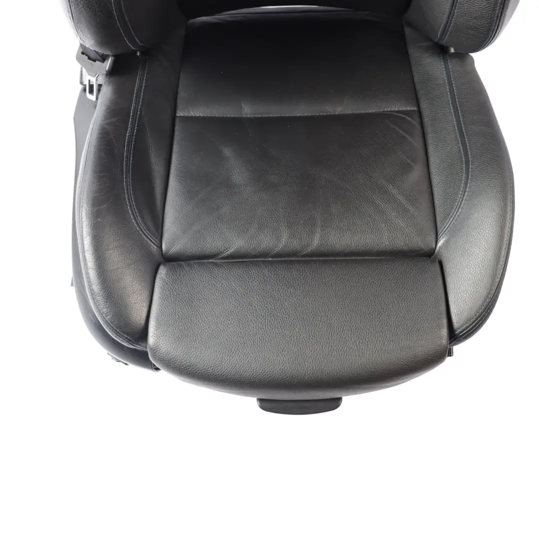 BMW E93 LCI M Sport Seat Front Right O/S Memory Black Leather Blue Stitching