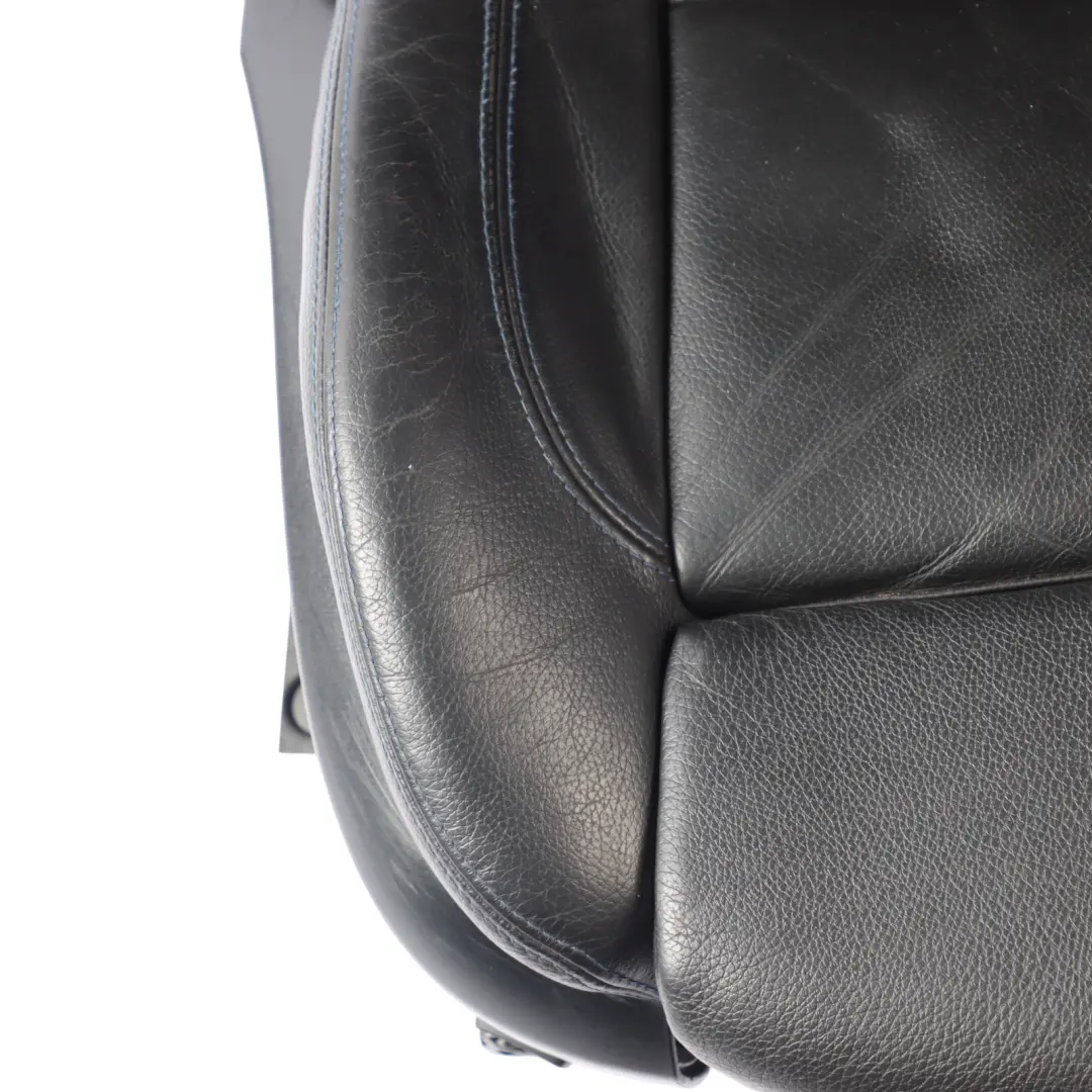 BMW E93 LCI M Sport Seat Front Right O/S Memory Black Leather Blue Stitching