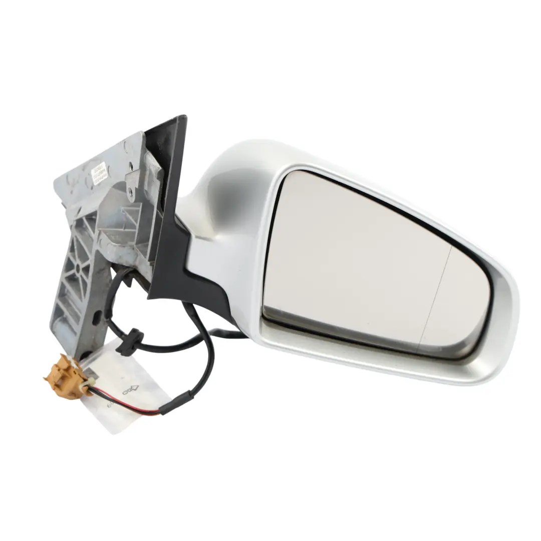 Door Wing Mirror Audi A4 B7 8H Outside Right O/S 8H2858532E Light - Y7W Silver