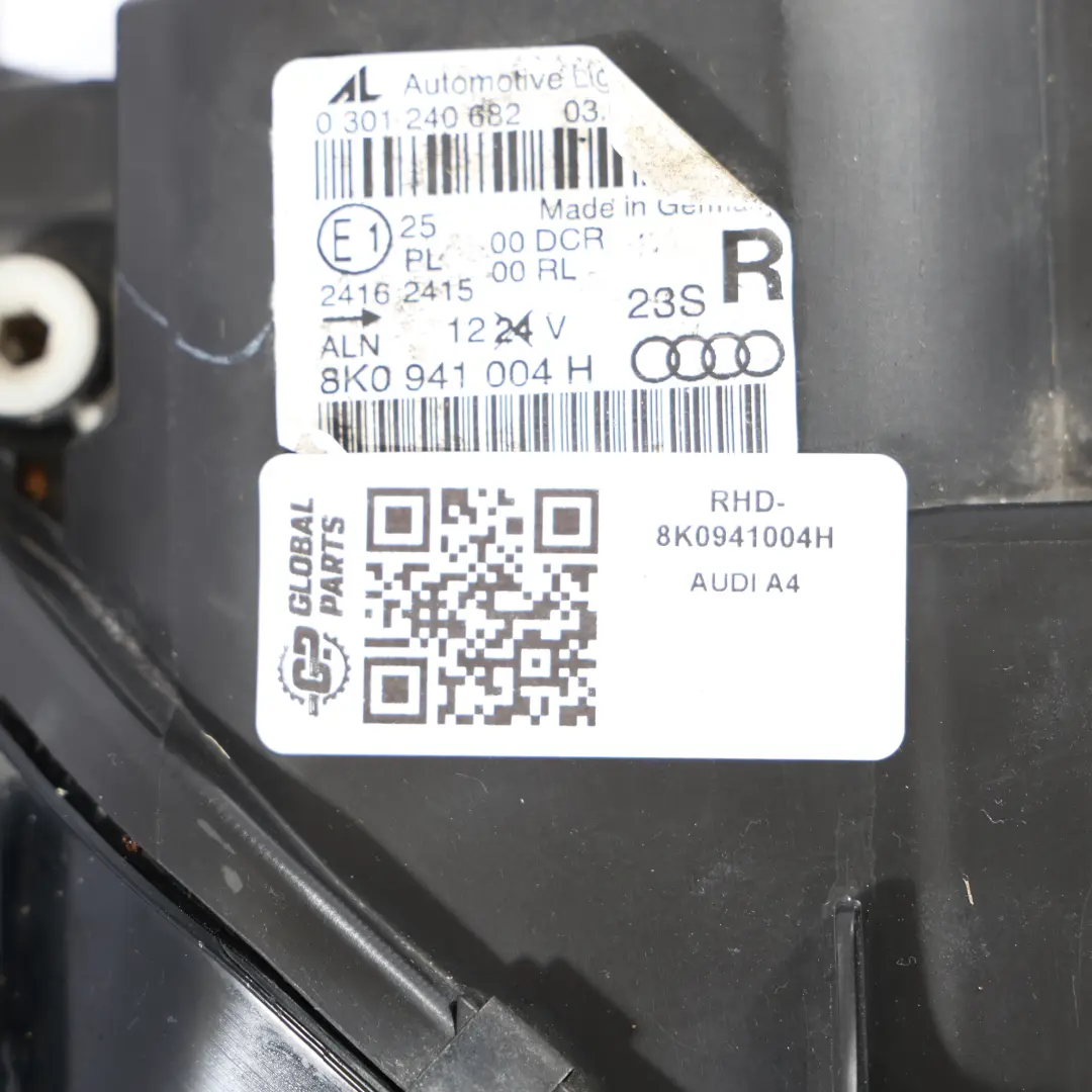 Audi A4 B8 Headlight Headlamp Lamp Light Front Right O/S 8K0941004H