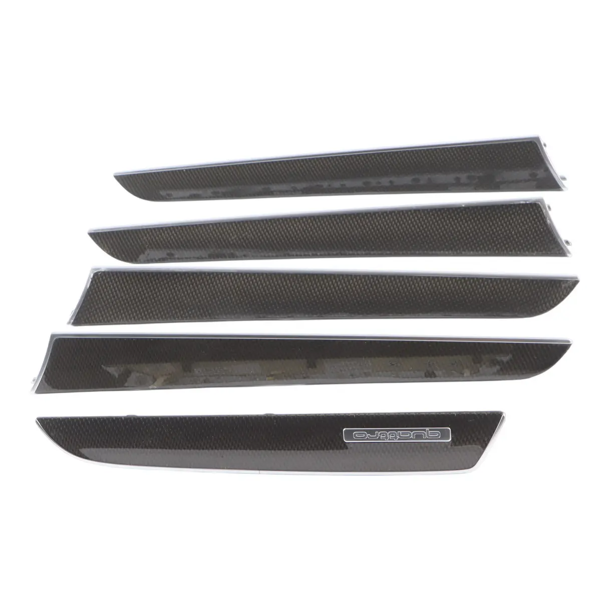 Audi S4 B8 Dashboard Decor Trim Strip Quattro Badge Carbon Kit Set 8K2853189R