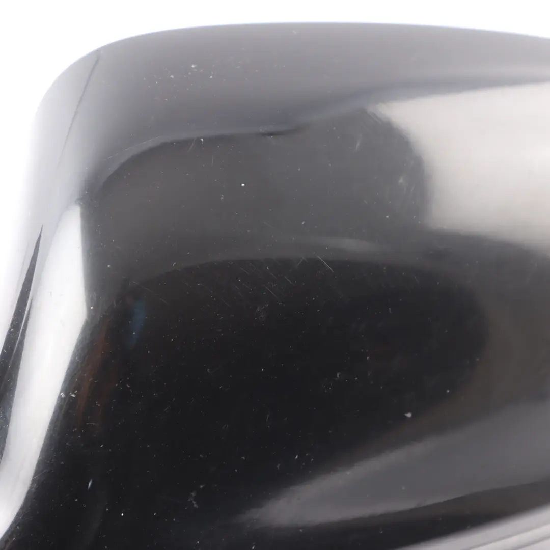 Audi A3 8P Door Wing Mirror Glass Left N/S Brilliant Black Metallic - Y9B 