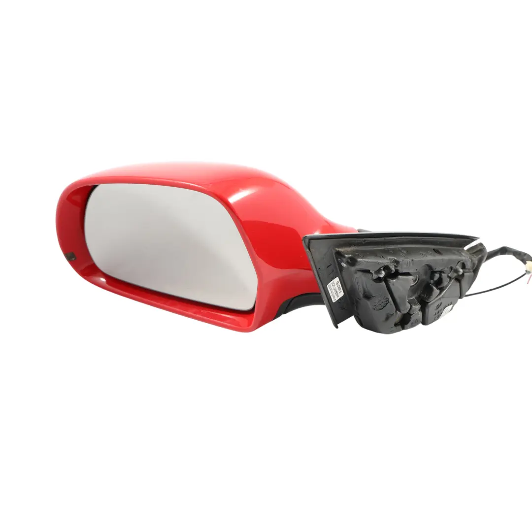 Audi A3 8P Door Wing Mirror Glass Left N/S Brilliant Red - Y3J