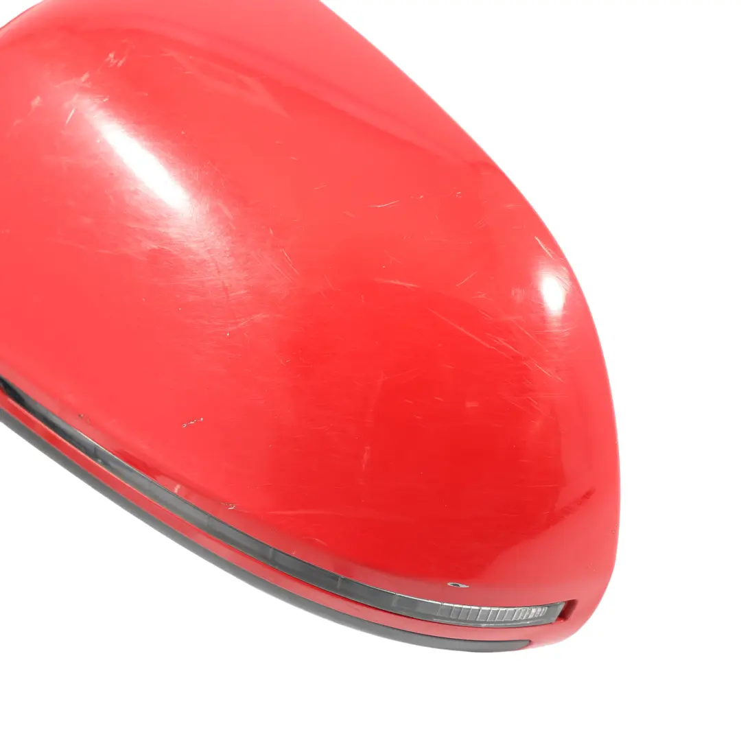 Audi A3 8P Door Wing Mirror Glass Left N/S Brilliant Red - Y3J