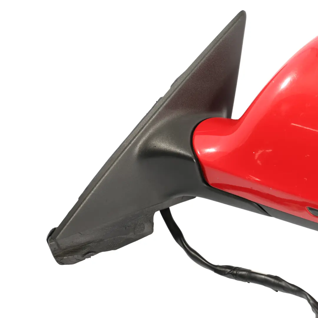 Audi A3 8P Door Wing Mirror Glass Left N/S Brilliant Red - Y3J