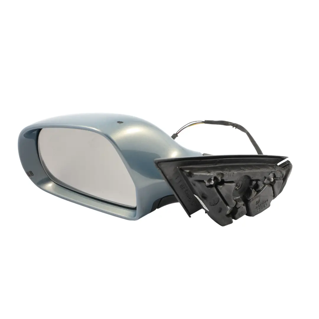 Audi A3 8P Sportback Door Wing Mirror Glass Left N/S Sphere Blue Metallic - X5X