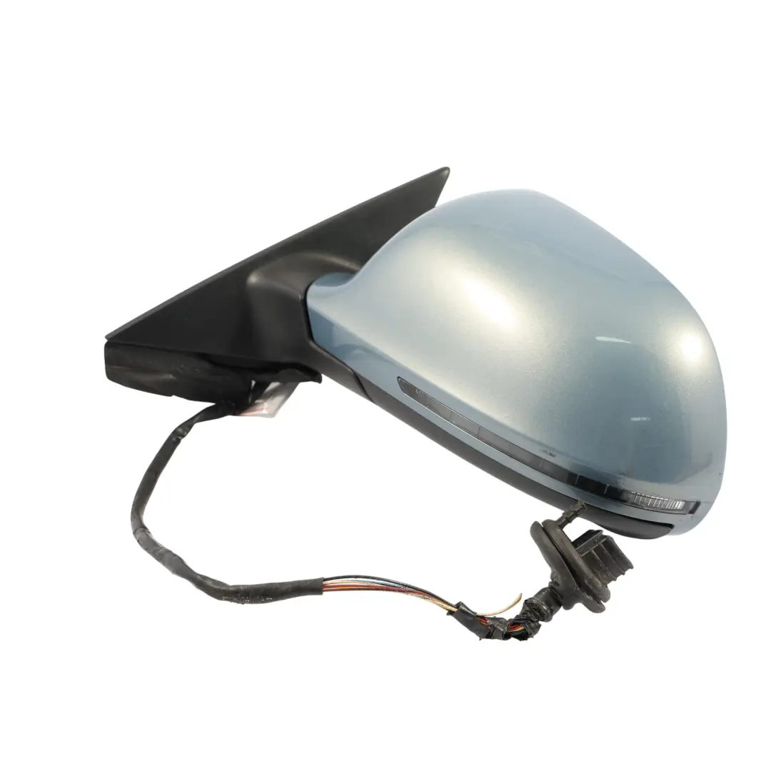 Audi A3 8P Sportback Door Wing Mirror Glass Left N/S Sphere Blue Metallic - X5X