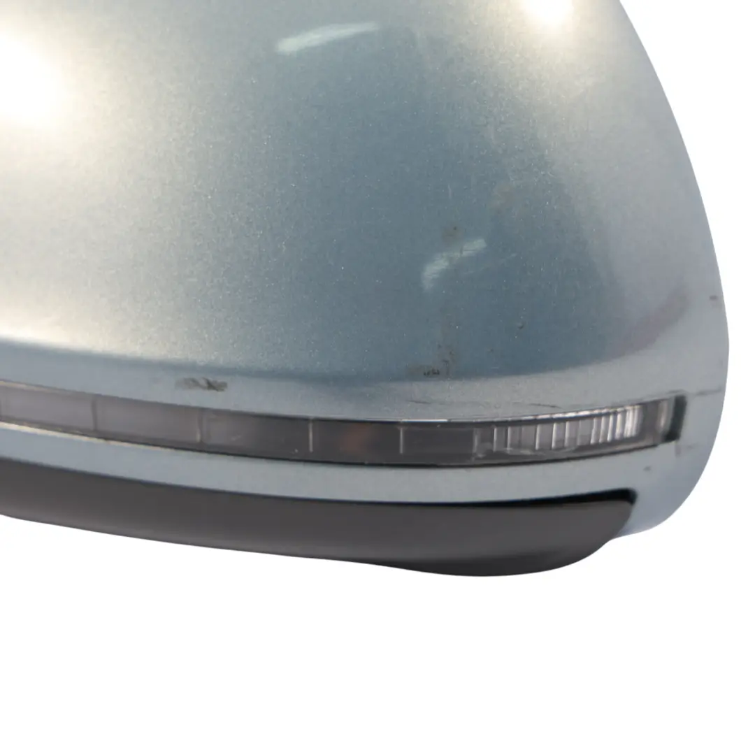 Audi A3 8P Sportback Door Wing Mirror Glass Left N/S Sphere Blue Metallic - X5X