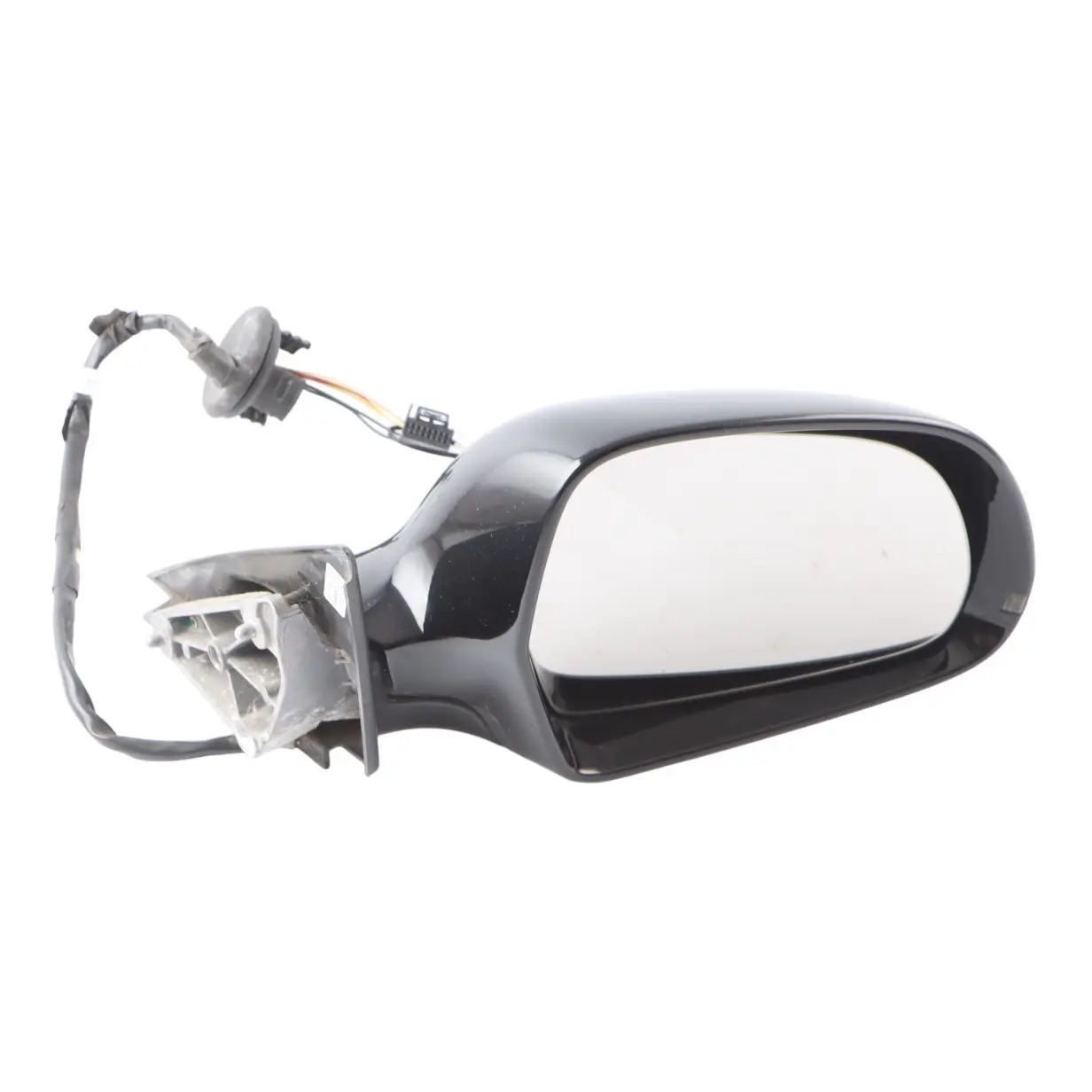 Audi A3 8P Door Wing Mirror Glass Right O/S Brilliant Black - Y9B 8P2858532EB
